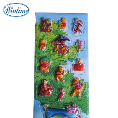 China Custom cartoon sticker cartoon 3d design embossed plastic sticker blister sticker for sale