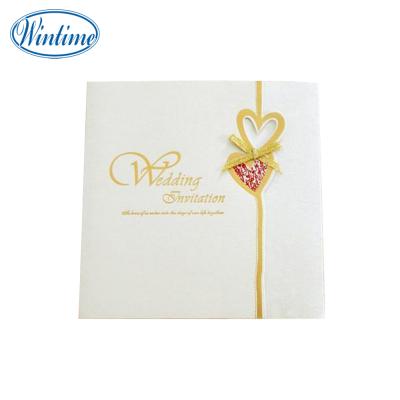 China Europe gold stamping laser cut handmade wedding card for sale