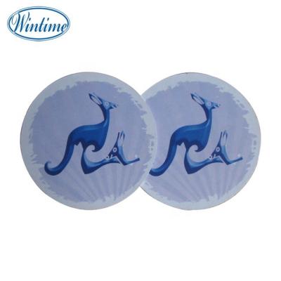 China Sustainable printed paper round coaster with custom logo for sale