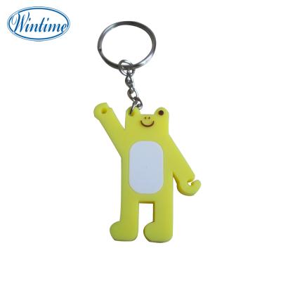 China Hot Selling PVC Soft Cartoon Plastic Key Chain for sale