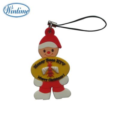 China Plastic Eco - Friendly Christmas Gifts Custom Soft Pvc 3d Key Chain for sale