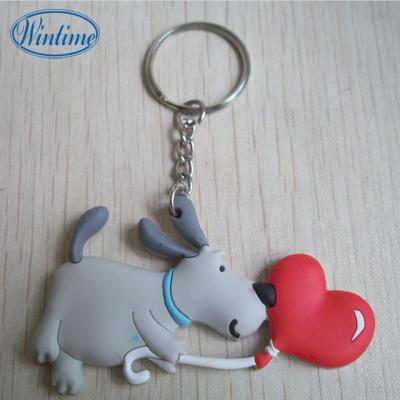 China Wholesale Plastic Dog Luxury Cute Design Soft PVC Key Chain for sale