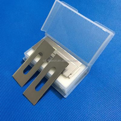 China Aluminum foil cutting 57x19x0.38mm 2.25