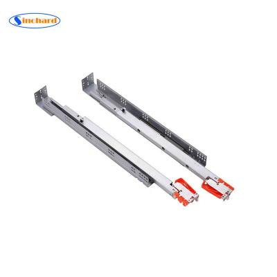 China Full Slide Extension Undermount Drawer Concealed Drawer Rails Slide Rail For Furniture for sale