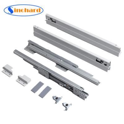 China Cheap Tandem Telescopic Telescopic Drawer Channel Full Price Hardware Materials Furniture Table Box Slim Tandem Box for sale