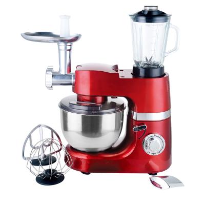 China Tilt head design 3 in 1 stand mixer and douhg mixer for egg beater/mixer/grinder/beater dough hook bowl mixing scale for sale