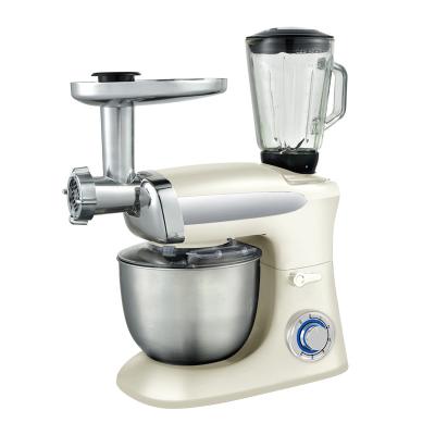 China Tilt-head design 3 in 1 stand mixer with a 6.5L rotating bowl and multifunctional for sale