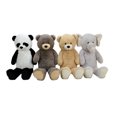 China Wholesale High Quality Plush Custom Stuffed Panda Elephant Toys Multiple Color Choice Plush Teddy Bear Toys for sale