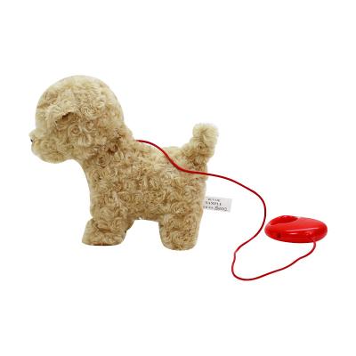 China Plush Toy Factory Wholesale Walking Sitting Squeaker Cute Kids Electric Plush Toy Dog for sale