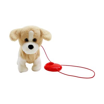 China Wholesale Lovely Stuffed Dog Plush Dog Battery Operated Electric Walking Toy for sale