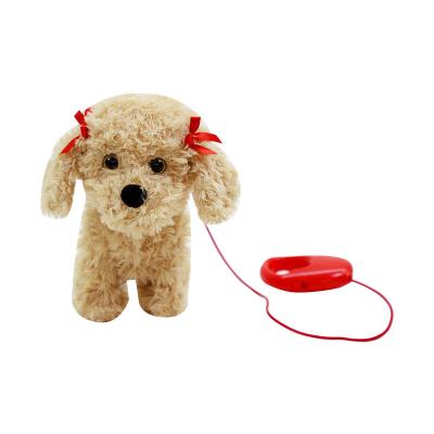 China Wholesale Stuffed Plush Squeaker Pet Dog Plush Toy Battery Operated Electric Walking Toy for sale