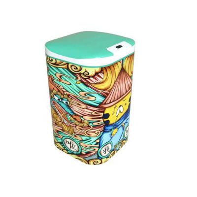 China Office Household Battery Style Smart Induction Automatic Waste Bin Automatic Waste Induction Trash Can for sale