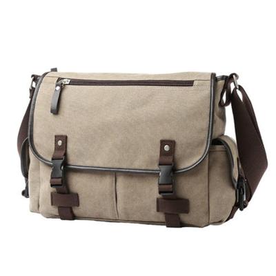 China Factory Promotion Durable Travel Canvas Men Shoulder Bag Canvas Cross - Body Bag Sling Shoulder Messenger Bag for sale