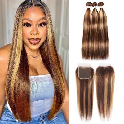 China Cheap Price Body Wave Hair Piano Colors Bundles With Closure Loose Wave Hair Bundles For All Women Hair Bundles Weave for sale