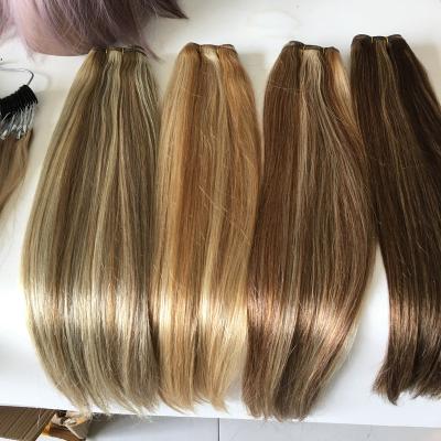 China Highlight 613 Blonde Piano Color Ombre Virgin Hair Weave Silky Straight Body Wave Deep Wave Virgin Hair Bundles With Lace Closure Headband for sale