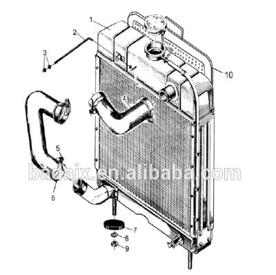 China Tractor Water Radiator For Jinma Tractor Spare Parts for sale