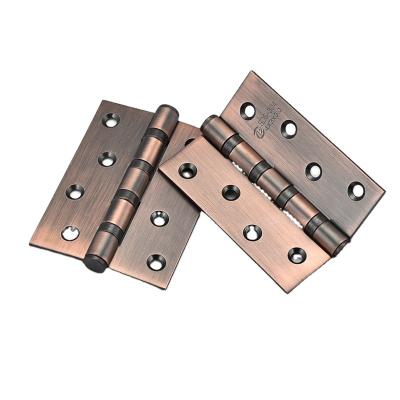 China Traditional Stainless Steel Door Hinges 4 Inch Black Silver Door Connector for sale