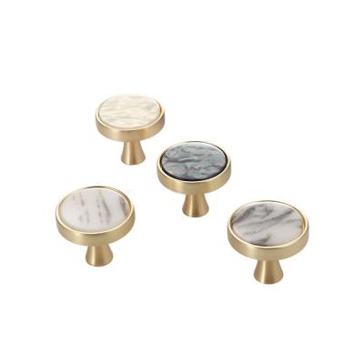 China Modern Durable Using Hardware Furniture Fittings Marble Cabinet Drawer Knobs For Kitchen Room for sale