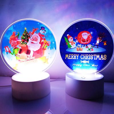 China Traditional creative christmas night light3D bedroom LED custom model for bedside lamp for sale