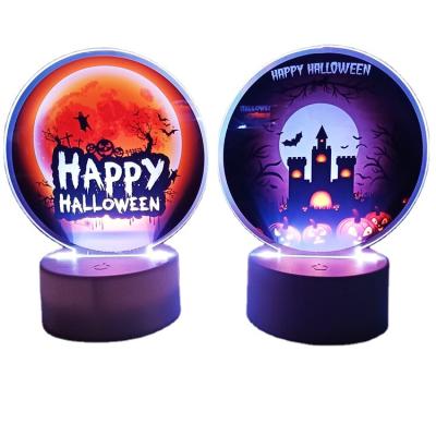 China ABS+Wholesale Custom Acrylic Romantic Gift Box Table Light LED Night Lamp 3D Home Decor Christmas Lights for sale