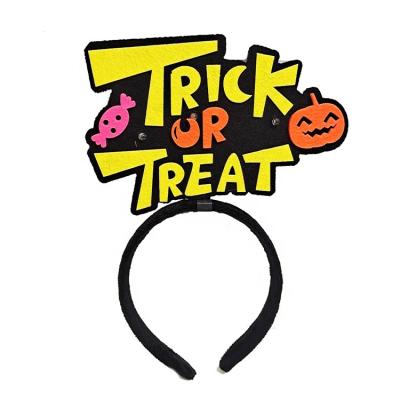 China Popular Custom Content Text Headwear Headband For Halloween Supplies for sale