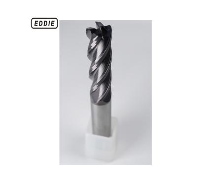 中国 Range of applications of wide carbide EDDIE CNC carbide 4 flute square end mill cutting tool realize a variety of machining shapes 販売のため