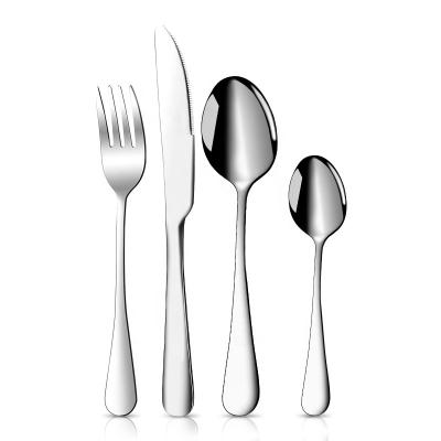 China Long-lasting luxury fancy silverware 1010 stainless steel Chengli Amazon dinner knife spoon fork set silver cuttlery cutlery set wholesale for sale