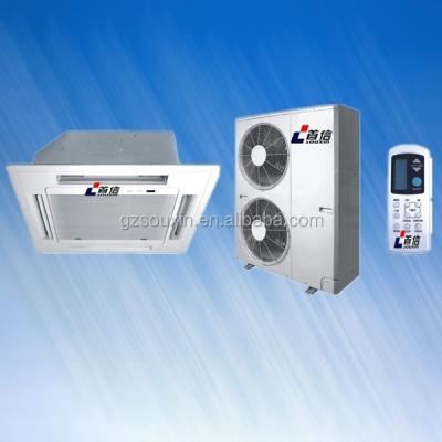 China Room 18,000 Btu 1.5 Ton Ductless Ceiling Cassette Mini Split Air Conditioner With Remote Heat 230V 60Hz for sale