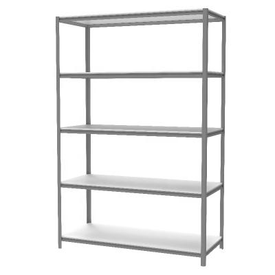 China Factory Wholesale OEM Corrosion Protection Boltless Design 5 Layer Light Duty Metal Storage Rack Shelves For Warehouse for sale