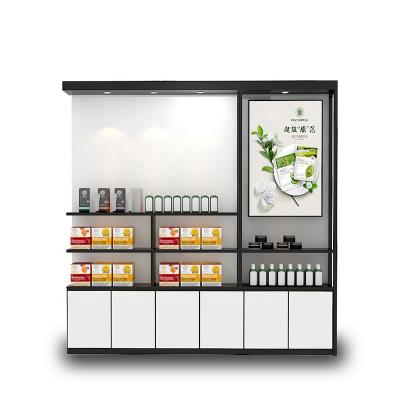 China Professional grocery /snack shop/supermarket/retail store/pharmacy design beauty product display units/skin care kiosk floor stand for sale