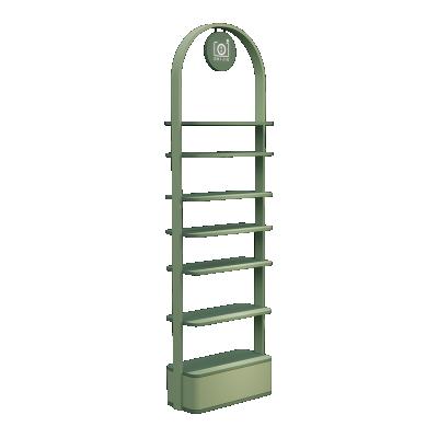 China Beautiful double-sided grocery promotion wooden steel rack for sale