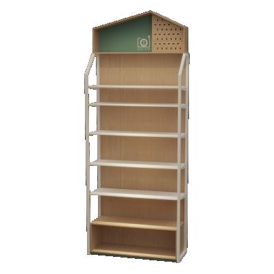 China Single Sided Retail Wooden Rack Grocery Store Display Storage Supermarket /Snack Shop/Pharmacy for sale