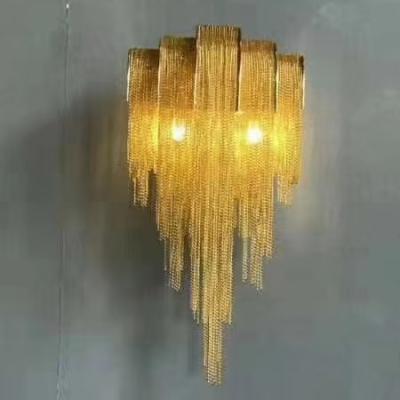 China Contemporary Luxury Iron Chain Chandelier Italy Designer For Indoor Bright Decor LED Light for sale