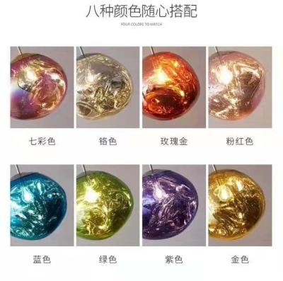 China Modern Decorative Home Ball Pendant PVC Lighting Chandelier Design Stone Lights for sale