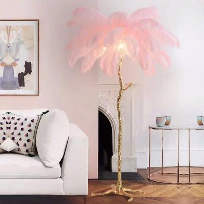 China Modern Floor Lamp Standing Lighting Sofa Beside Lighting Ready To Board Pink Lights Size1.2m for sale