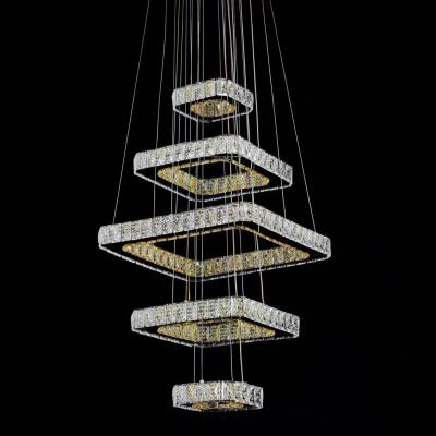 China Chandelier Luxury Hotel Modern Lighting LED Crystal Lights for sale