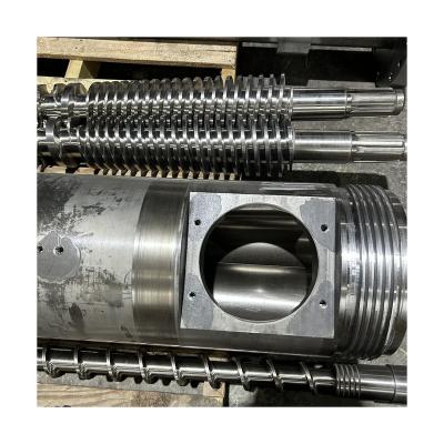 China Building Material Stores Screw And Barrel For UPVC Pipes With Middle Part Calcium for sale