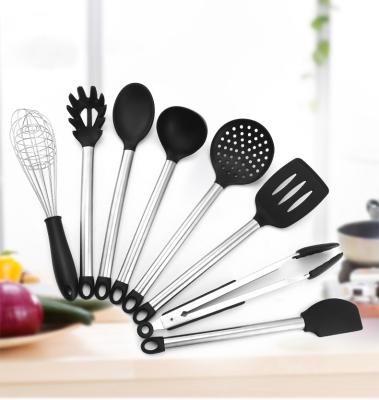 China Viable High Quality Silicone Kitchen Tool Kit Silicone Kitchen Utensils Set for sale