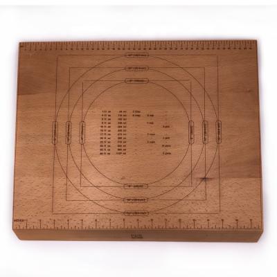 China Large Sustainable Food Safe Wooden Cutting Board, Chopper With Edge And Gauge for sale