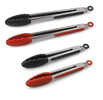 China Viable High Quality Safe Food Tongs Mini Silicone Food Tongs Kitchen Tools Delivery Quickly for sale