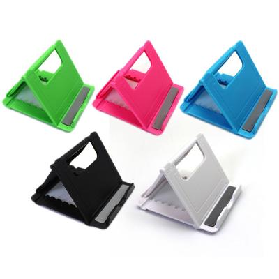 China Universal Portable Adjustable Foldable Plastic Cell Phone Holder Tablet Desktop Stand Holder Desk Stand for sale