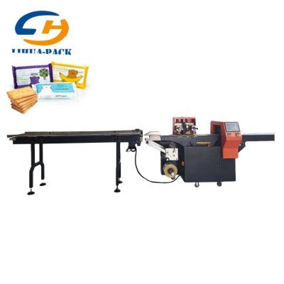 China High Speed ​​Automatic Horizontal Type Food Pillow Packing Machine For Biscuit Cookies Chocolate Bar for sale