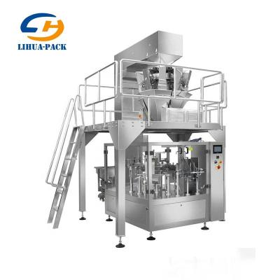 China Automatic Sugar Beans Donut Animal Feed Granule Raisin Food Granule VFFS Wrapping and Sealing Machine for sale