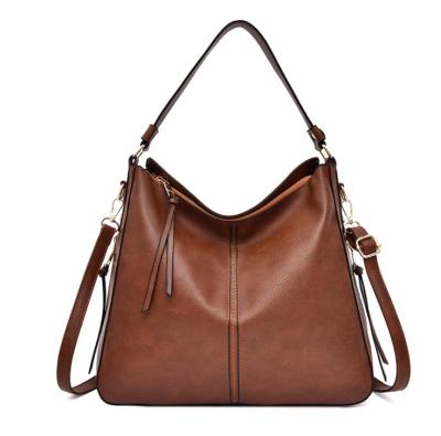 China Large PU Leather Hobo Handbag For Women Hidden Carry Shoulder Bag Crossbody Purse for sale