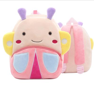 China Hot Selling Polyester Plush Mini Cute Cartoon Animal Children Kids Backpack For Kindergarten Preschool Children for sale