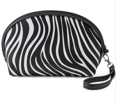 China Waterproof Faux Leather Zebra Pattern PU Leather Cosmetic Bag Set, Travel Bag, Toiletry Bag For Style 1 &2 &3 for sale