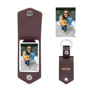 China Leather Photo Album Mini Keychain Leather Pendant for Mother's Day, Father's Day, Birthday Gift with Customized Logo for sale