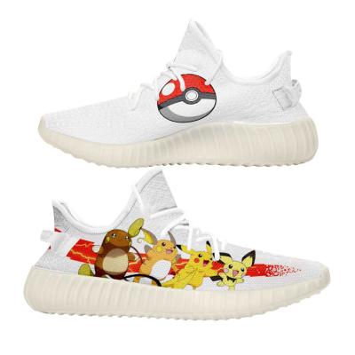 China Fashion Trend DIY Anime Sneakers Fan Custom Basketball Trainers Pikachu Evolution Shoes Pokemon Shoes for sale