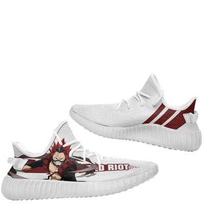 China Fashion Trend DIY Anime Sneakers Fan Custom Trainers Eijiro Kirishima Shoes Red Riot Basketball My Hero Academia Shoes for sale