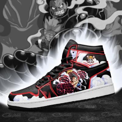 China Fashion Trend DIY Anime Fan Mihawk Sword Skill One Piece Men's Women's Basketball Shoes Trainers Custom Made Sports Shoes for sale